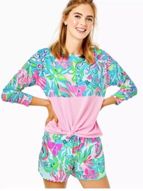 EUC Lilly Pulitzer Ocean Trail Shorts - Golden Hour - Large